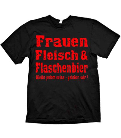 Frauen Fleisch & Flaschenbier - T-Shirt